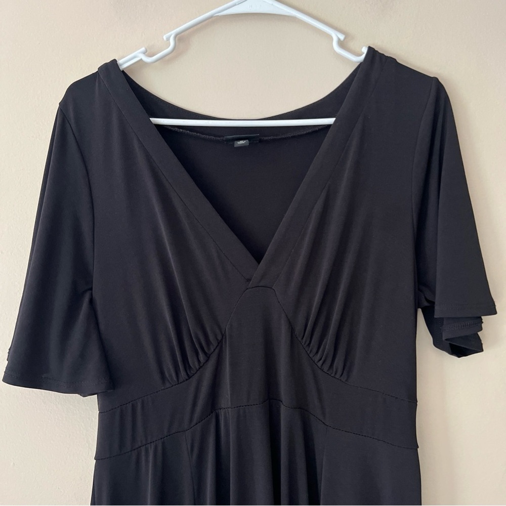 Torrid 0 Short Sleeve Black Maxi Dress Long Women’s XL 0X - Picture 2 of 8